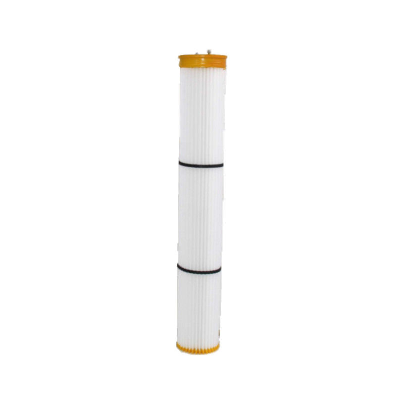 Άσπρη πτυχωμένη πολυεστέρας κασέτα φίλτρων συλλεκτών σκόνης τσαντών 20cm350cm ύψος